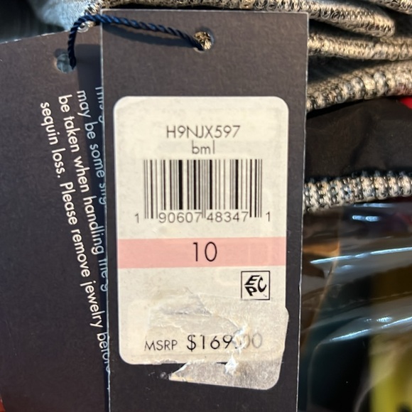 Tommy Hilfiger Size 10 Clear Palette Mixed Patter Black/Gray/White Jacket - Picture 13 of 14